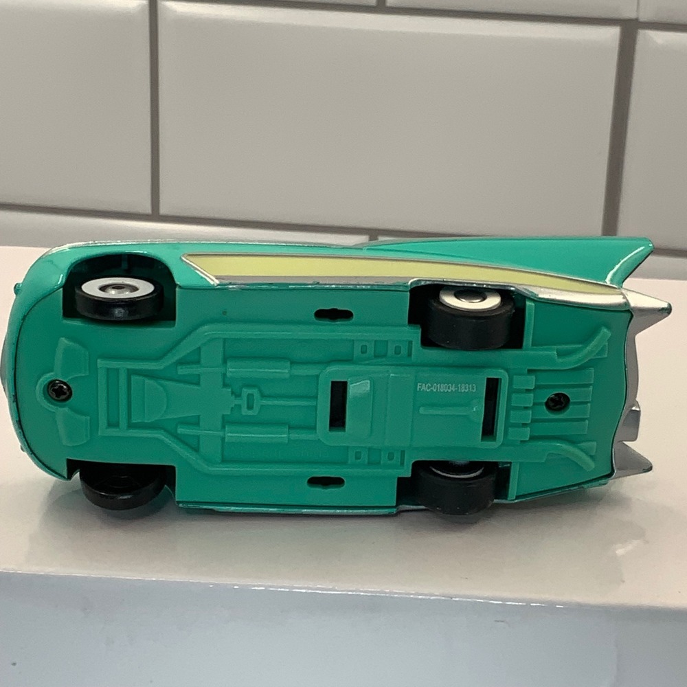 Disney Pixar Cars Flo Pull Back and Go Teal Diecast Toy Car - Picture 6 of 9